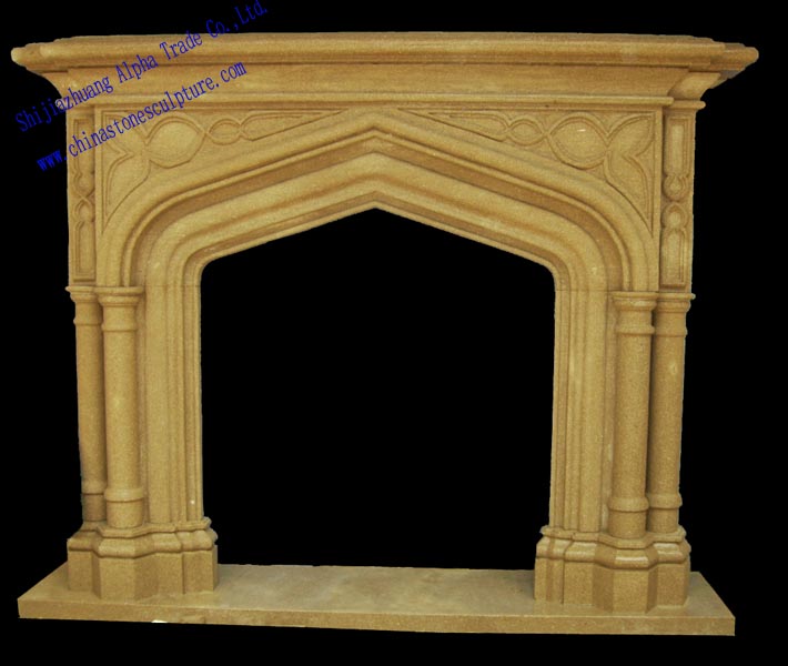 Sandstone Fireplace Mantel