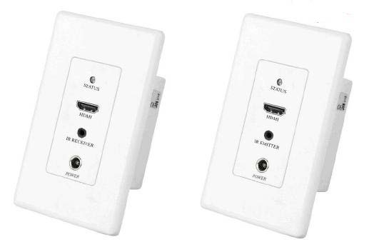 Wall Plate HDMI & IR Repeater CAT5 Extender