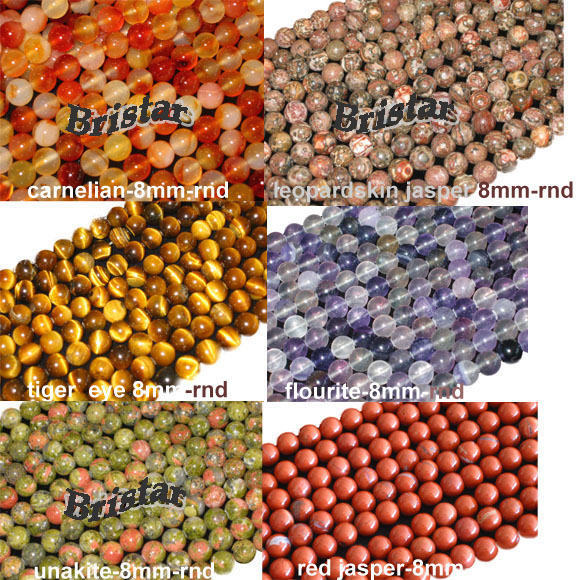 semiprecious bead strands