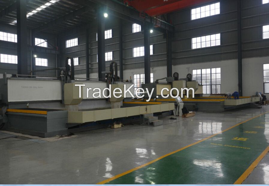 High speed CNC flange, tube sheet and slewing bearing drilling machine 6000mm