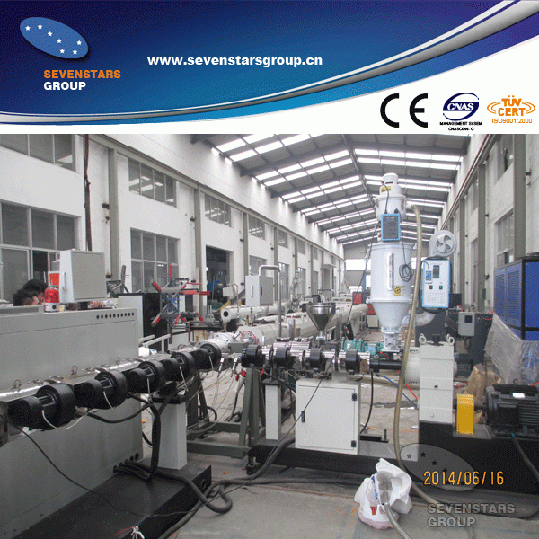 High speed double layer PE PPR pipe extruder line