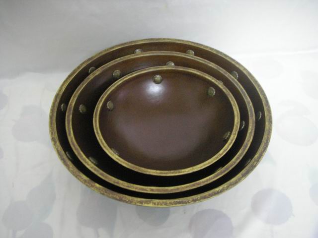 wooden bowl for home decoration