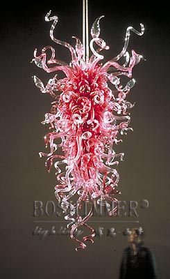 Art glass decorative chandelier