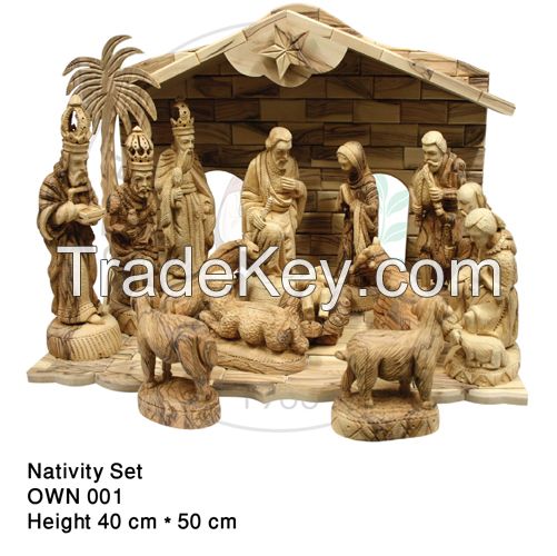 Olive Wood Nativity Set