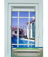 PVC Outward casement window with vent