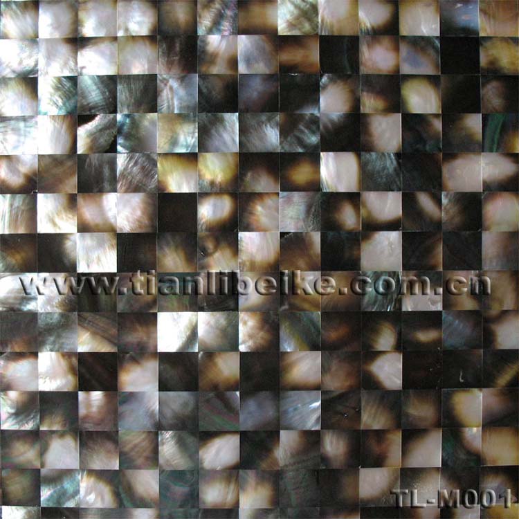 shell mosaic , shell crafts, tile , MOP, black lip shell, shell panel