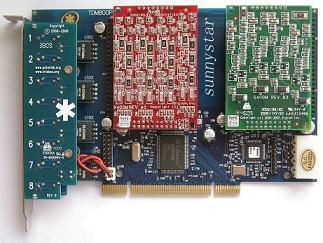 TDM800P Analog Asterisk card