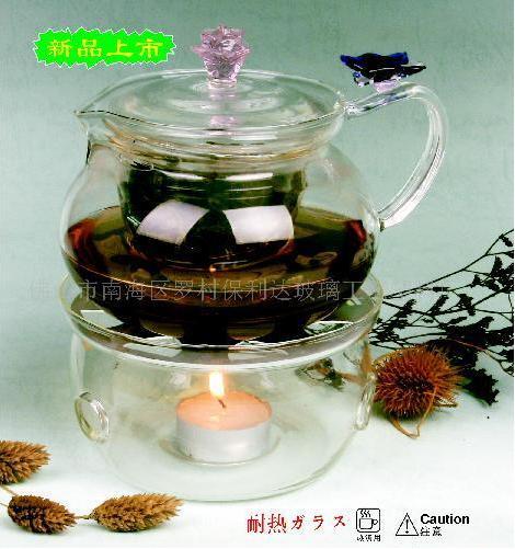 Glass Tea Pot / Glass Stove (A Set)