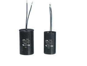 Metallized polypropylene film capacitor for AC motor running