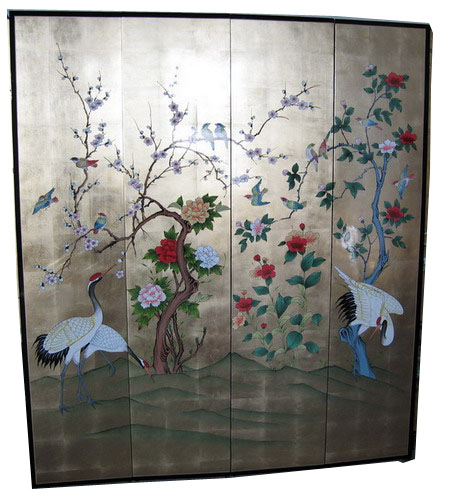 lacquer screen, oriental screen