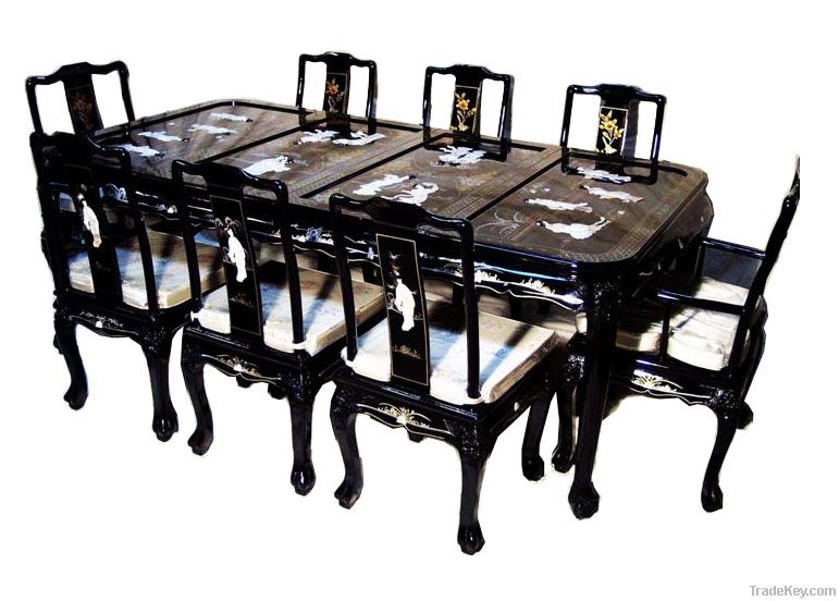 lacquer furniture Dining table set