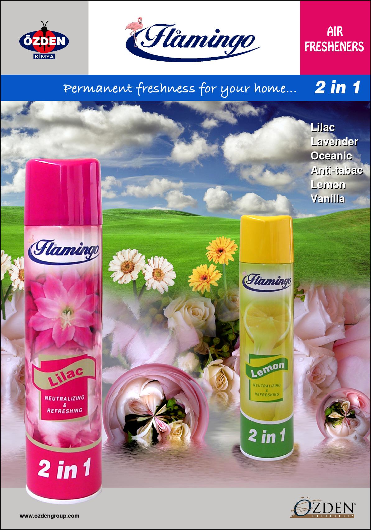 flamingo aerosol air freshener