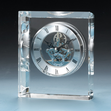 Crystal skeleton clock