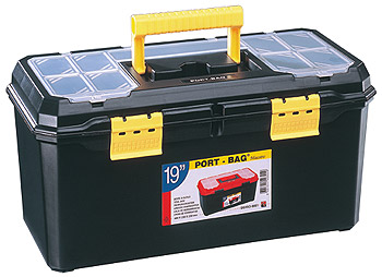 19" PLASTIC TOOLBOX