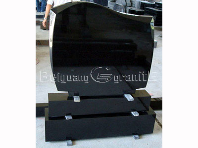 Black Granite Tombstone, Monuments, Gravestone