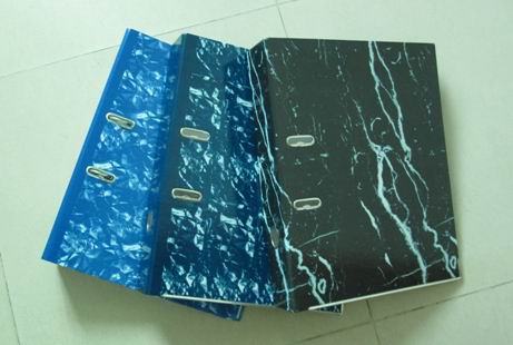 Glossy Marble paper lever arch file folder