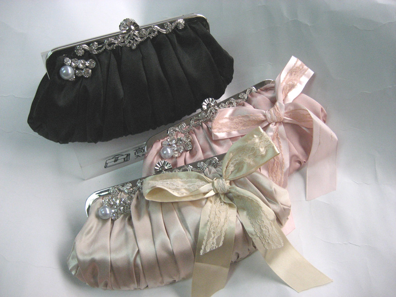 crystal wedding clutch evening bag and satin clutch handbag