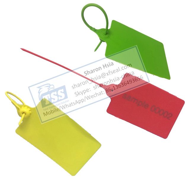 Large Flag Red Pull-tight Plastic Seal for Logistics Model No. RTPS250-BIGFLAG (XFSeal)