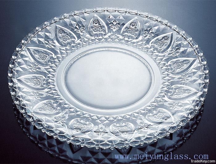 glass plate & bowl