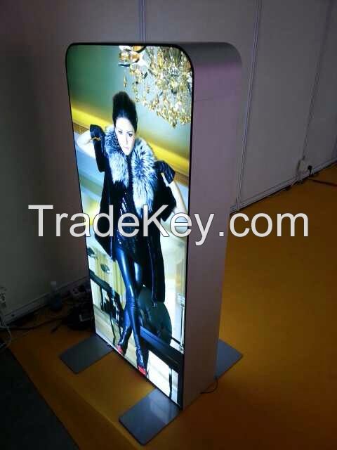 E-FL010 free standing fabric Light Box (double side)