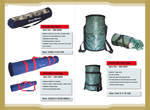 Tubular Ball Sack-Boundary Pole Bag-Senior Net Carry Bag