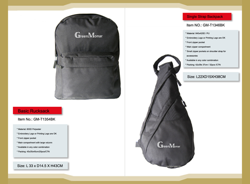 Basic Rucksack-Single Strap Backpack
