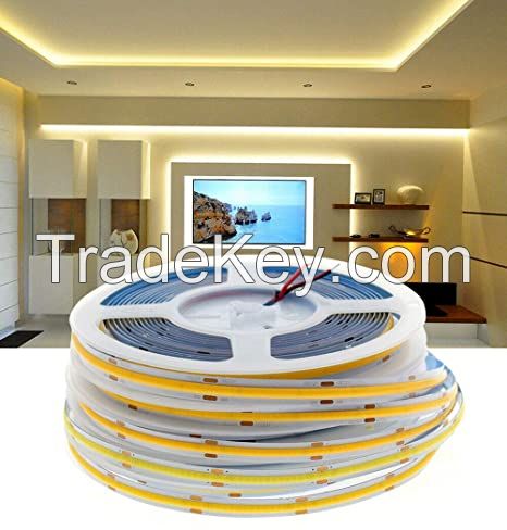 DC 12V 24V 9.6ft / 3 Meters 30W 8mm Width High Density Flexible COB LED Strip