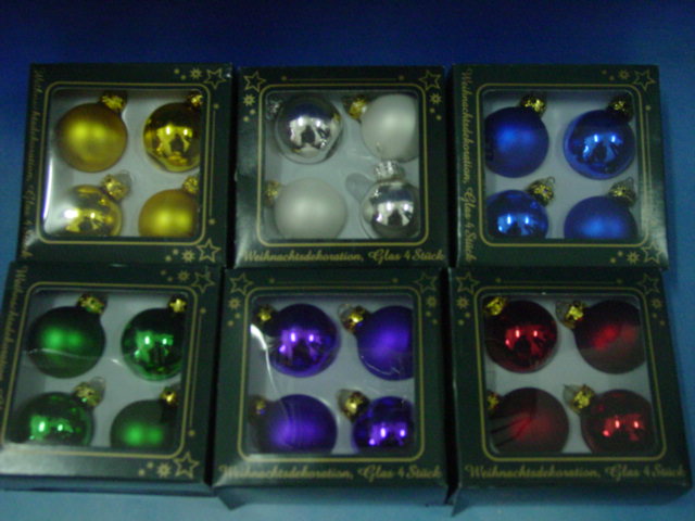 Glass  christmas ornaments