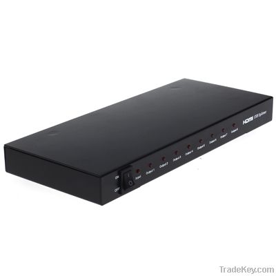 3D 1 in 8 Out HDMI Splitter 8 Ports