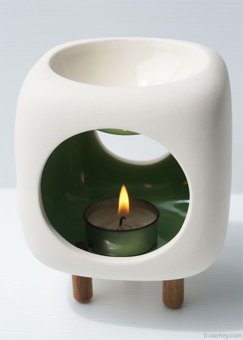 Ceramic Incense Burner with 3 Legs-Square shape