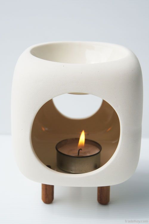 Ceramic Incense Burner with 3 Legs-Square shape