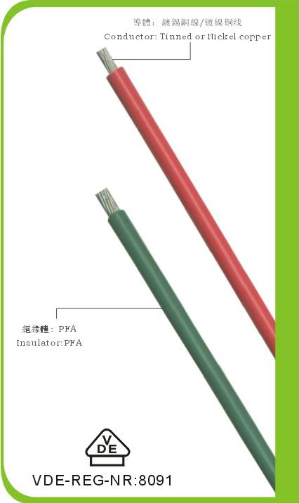 VDE approved Teflon-insulated cable 8091