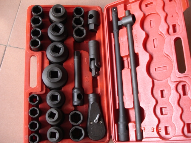 handle tools kit, sockets , wrench,