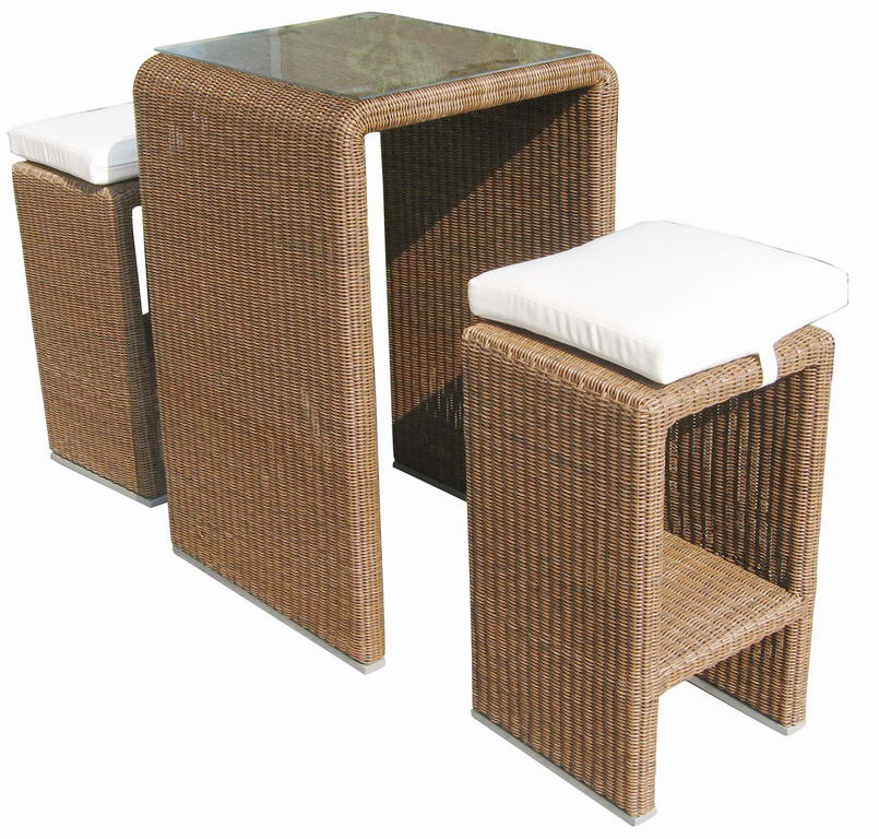 wicker bar set