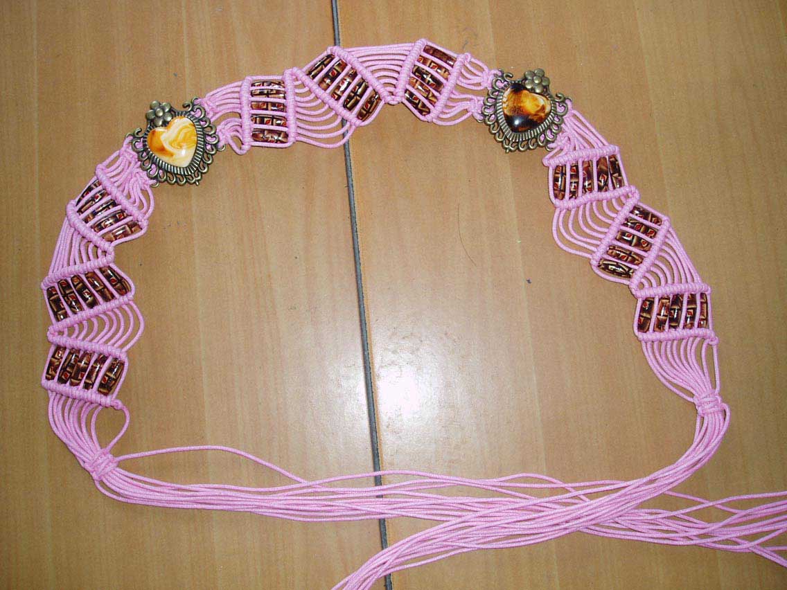 wax thread belts for fashion ladies