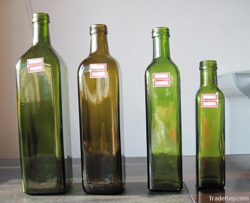 Olive oil glass bottles
