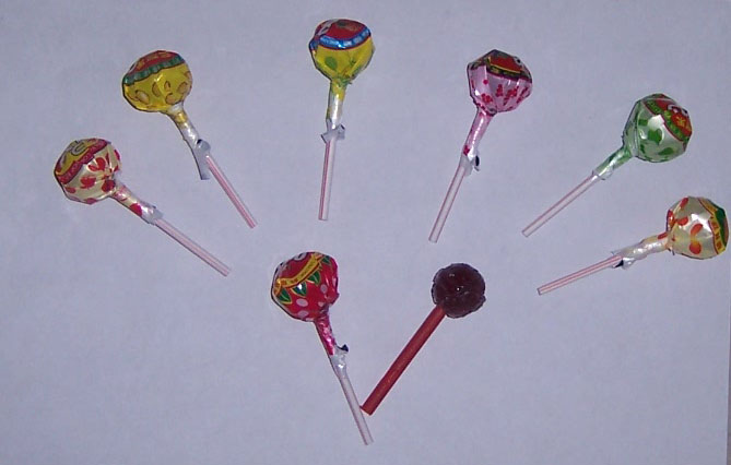 10g Fruit lollipops candy