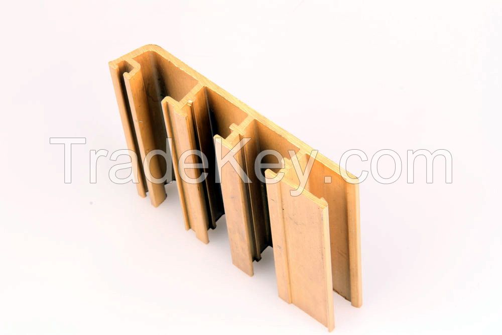 Brass profiles for windows or doors