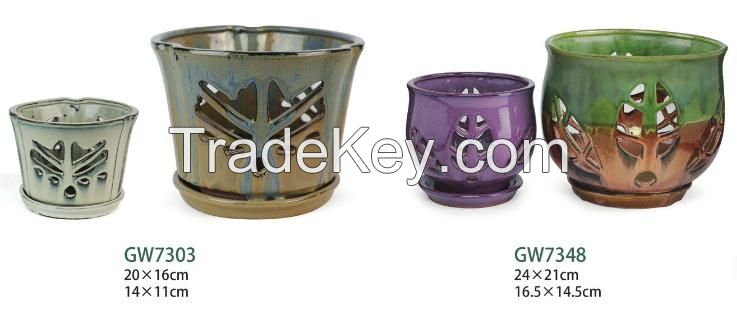 Ceramic Flower Pots & Planters, Orchid Pots, Pottery Planters