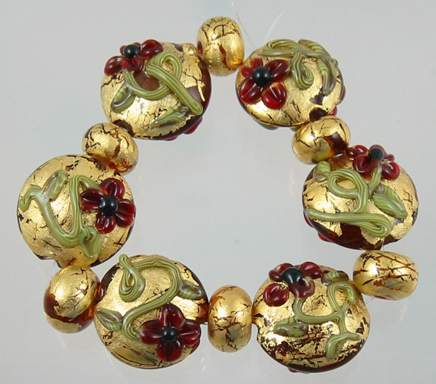Lampwork animal beads ,Lampwork Glass Silver(Gold) Foil Beads,Lampwork