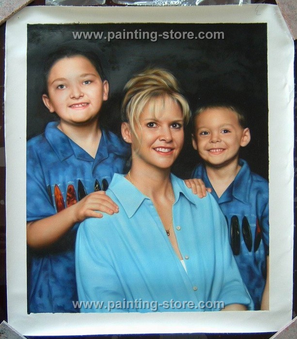 oil painting - family photo
