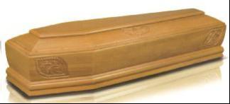 wood coffin