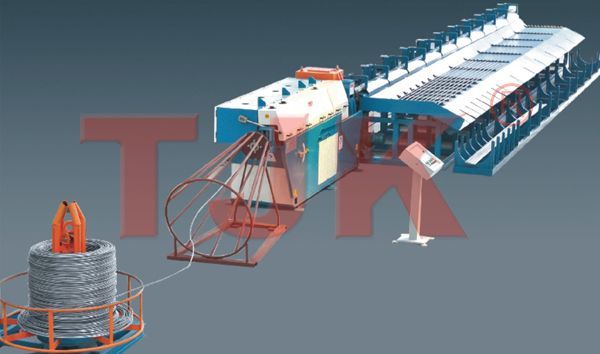 WIRE STRAIGHTENING AND CUTTING MACHINE