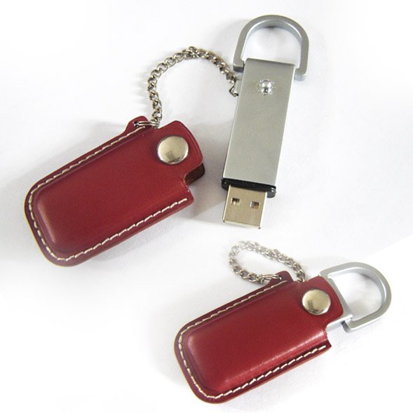 leather USB Flash Drive (Av-040)