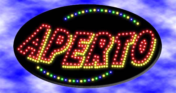 LED Aperto Sign