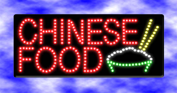 LED Chinese Food Sign