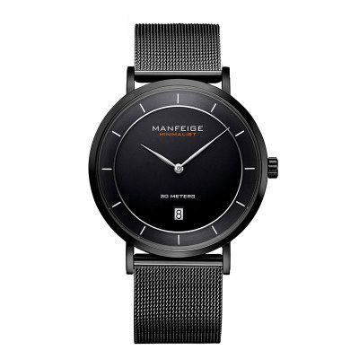 Fashion Luxury Watches Men Stainless Steel Mesh Band Quartz Sport Watch Chronograph Men's Wrist Watches Clock
