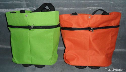 Foldable shopping trolley bag/shopping bag