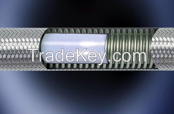 PTFE stainless steel wire braided hoses