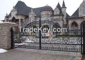 Ornamental iron gates